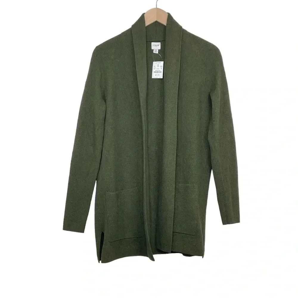 J. Crew Chelsea Green Cardigan Blazer Size XS